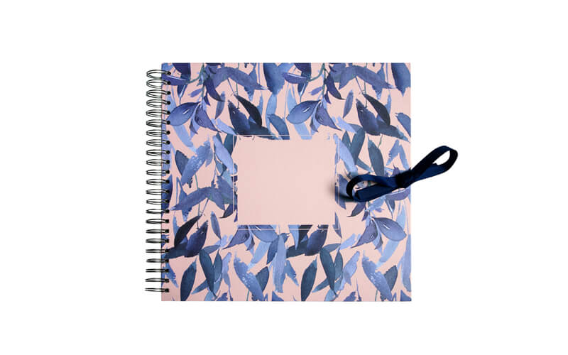 Plakboek-Scrapbook Feathersblue klein