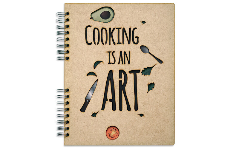 Notitieboek Hout Cooking Komoni A4