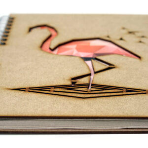 Notitieboek Hout Flamingo Komoni A4