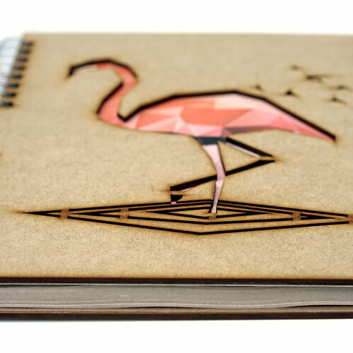 Notitieboek Hout Flamingo Komoni A4