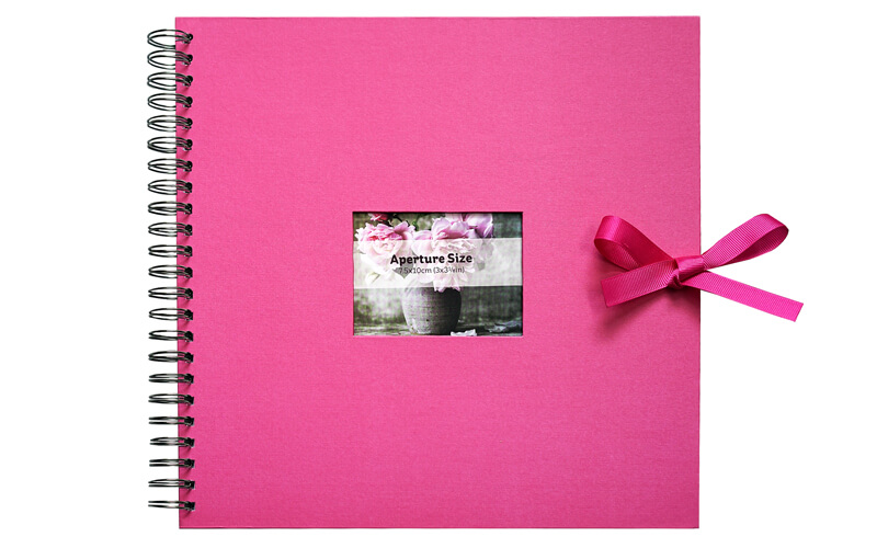 Plakboek, Scrapbook Roze met Venster