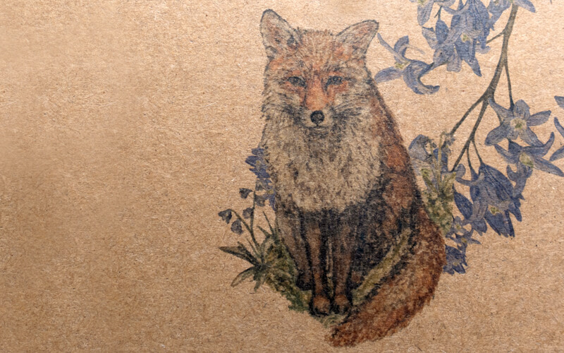 Plakboek-Scrapbook Fox Klein