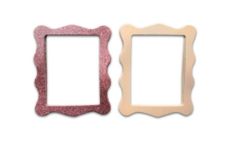 Kaartframes 6 stuks Rozerood