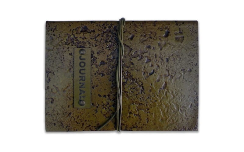 Bruin Leren Notitieboek Journal