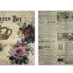 Scrapbook vellen Queen Bee 12"