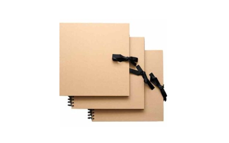 Plakboek- Scrapbook Bruin 3st. Klein