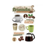 Koffiepraat 3D Stickers