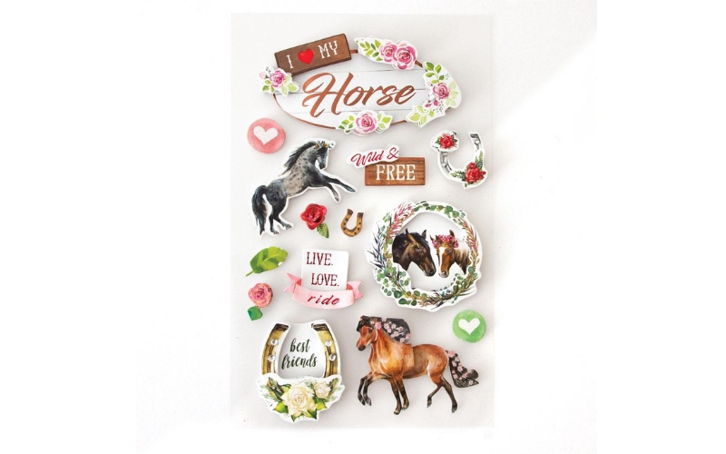 I Love My Horse Cardtoppers