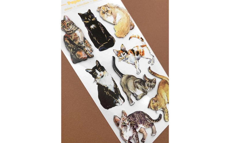 Cats 3D Scrapbooking Stickers