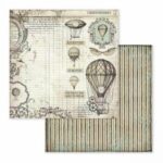 Plakboekpapier 30x30 Reizigers Luchtballon
