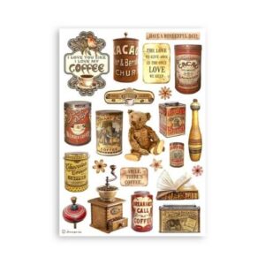 Washi-pad Koffie-Chocola Stamperia