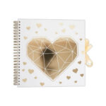 Plakboek-Scrapboek 30x30 Gouden Hart Papermania