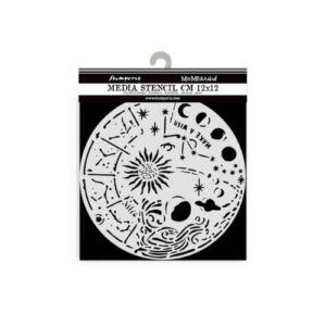 Stencil Cosmos Cirkel 12x12cm Stamperia -