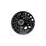 Stencil Cosmos Cirkel 12x12cm Stamperia -