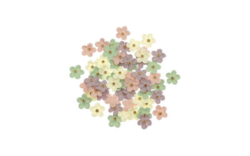 Mini Papieren Bloemen Pastel