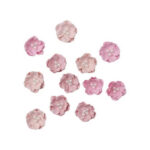 Papieren Bloemen Roze met Pareltjes