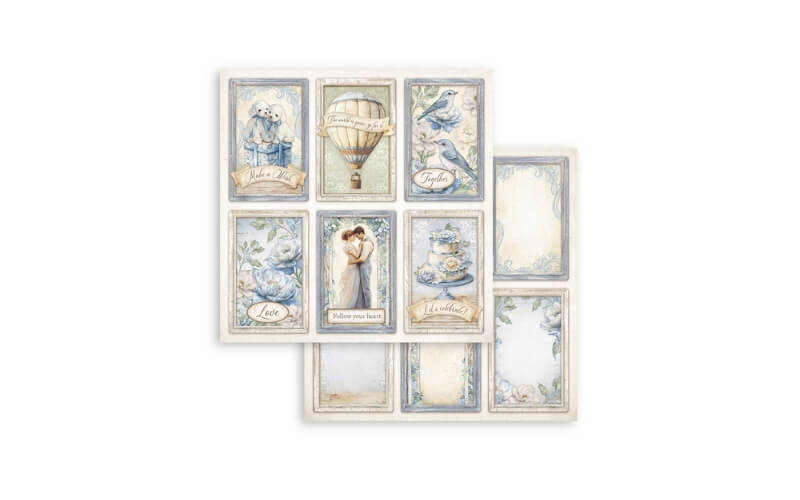 Plakboekpapier 30×30 Timeless 6 Kaarten Stamperia
