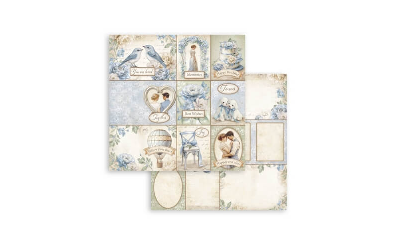 Plakboekpapier 30×30 Timeless 9 Kaarten Stamperia
