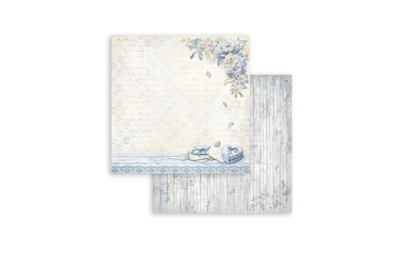 Plakboekpapier 30×30 Timeless Hartendoos Stamperia