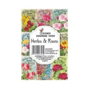 Plakboekpapier Mini Kruiden en Rozen Decorer