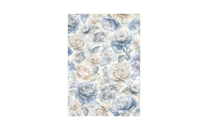 Rijstpapier A4 Timeless Grote Rozen Stamperia