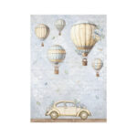 Rijstpapier A4 Timeless Luchtballon Stamperia