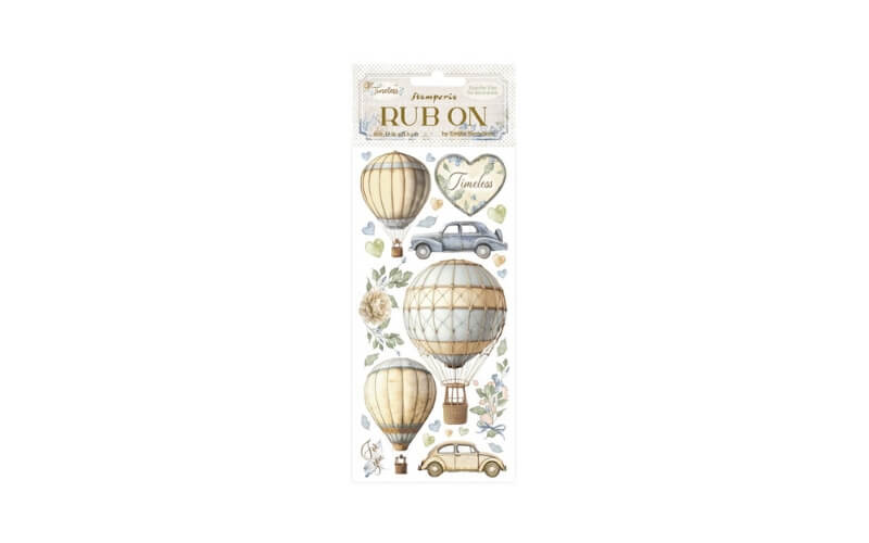 Rub-on Timeless Luchtballon Stamperia