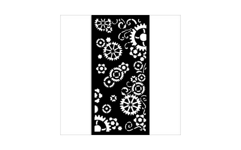 Stencil 12x25 Tandwielen Stamperia