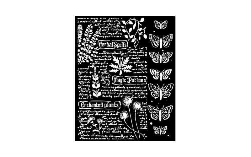 Stencil 20x25 Fortune Botanic Stamperia