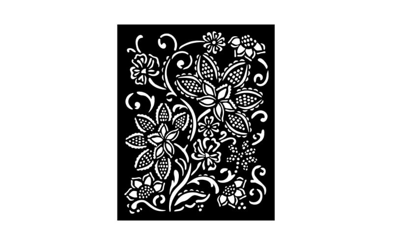 Stencil 20x25 Timeless Batik Bloemen Stamperia