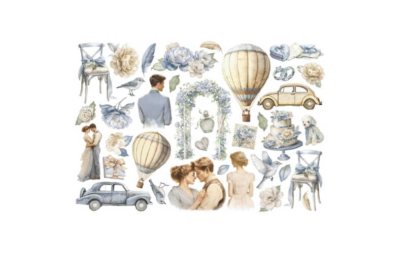 Timeless Ephemera Stickers Stamperia