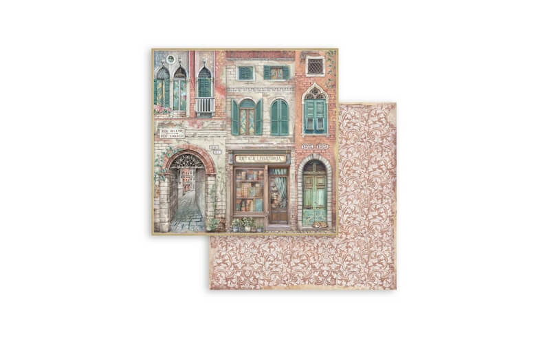 Plakboekpapier 30×30 Venetië Antica Legatoria Stamperia