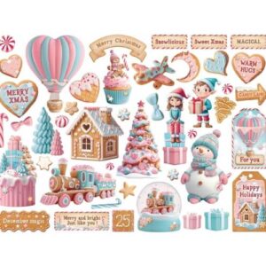 Die Cuts Candy Christmas Stamperia