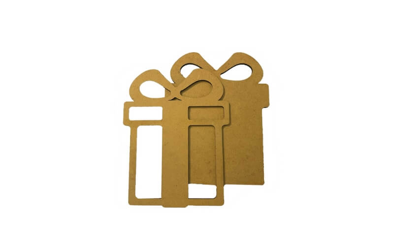 Houten Vorm Candy Christmas Cadeau Stamperia