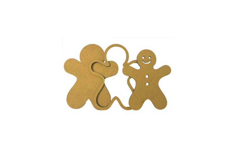 Houten Vorm Candy Christmas Gingerbread Stamperia