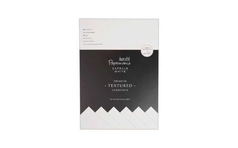 Getextureerd Karton Wit A4 Papermania