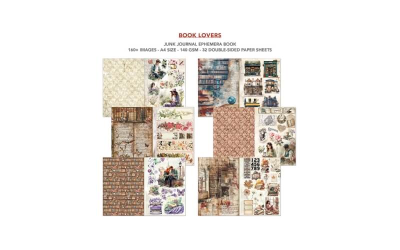 Junk Journal Book Lovers Ciaobella -
