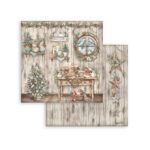 Plakboekpapier 30x30 Het Uilenhuis Tafel Stamperia