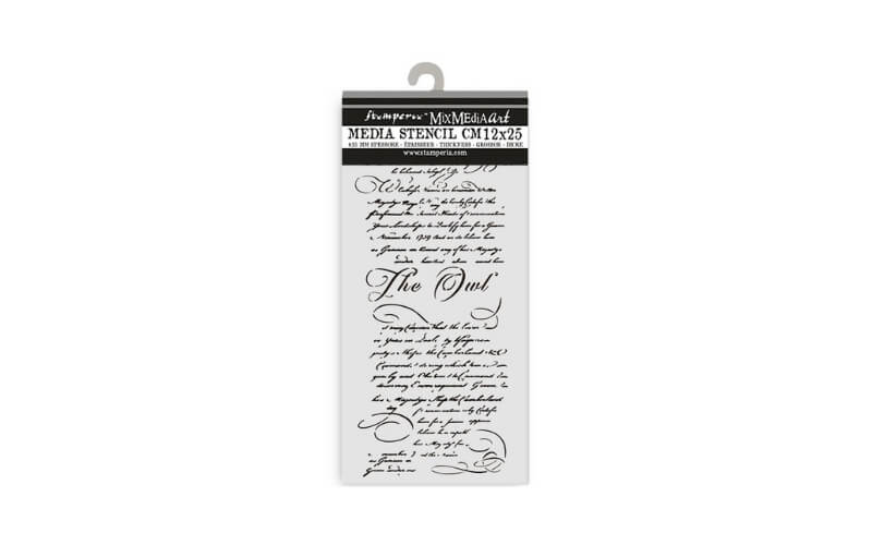 Stencil Het Uilenhuis Brief Stamperia 12x25