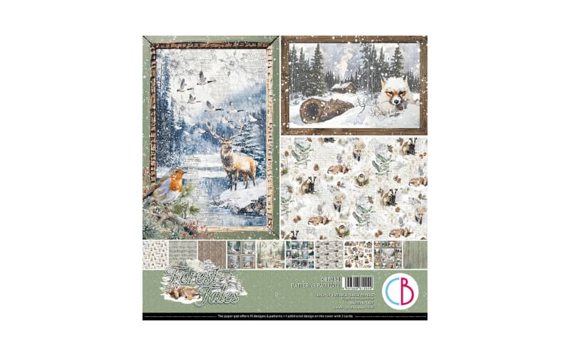 Plakboekpapier 30x30 Forest Tales Ciao Bella