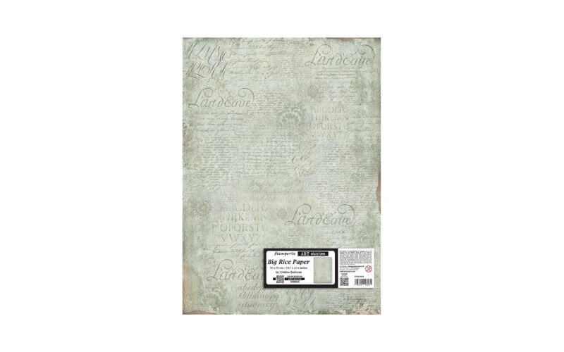 Rijstpapier 50x70 Art Stories Manuscriptpatroon Stamperia