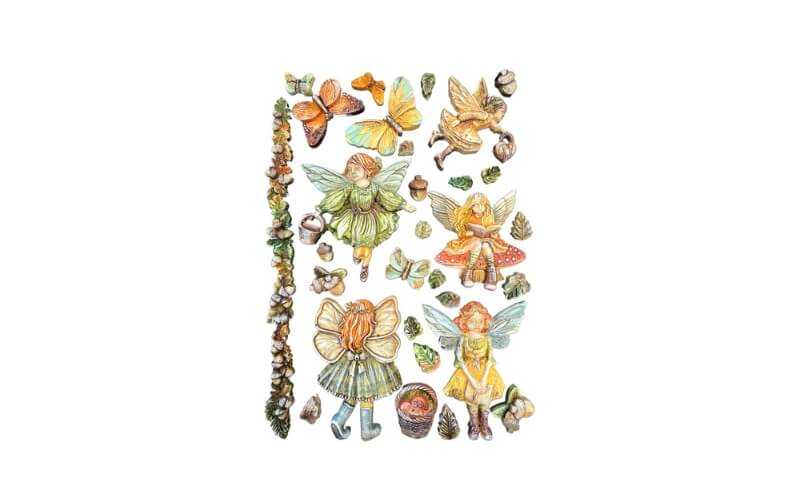 Siliconen Mal A5 Whispering Woods Elfjes Stamperia