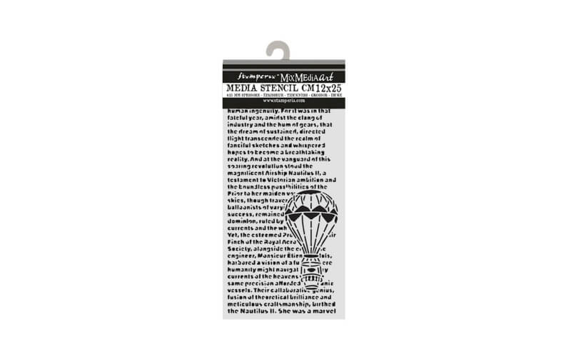 Stencil Voyages Fantastiques Boven de Wolken Stamperia 12x25