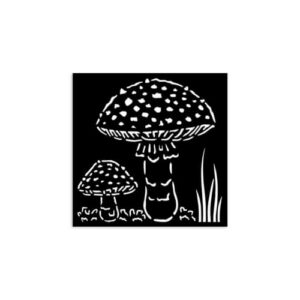 Stencil Whispering Woods Paddenstoel Stamperia 12x12