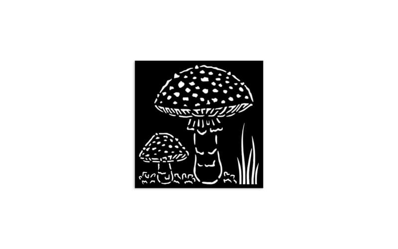 Stencil Whispering Woods Paddenstoel Stamperia 12x12