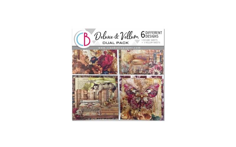 Papier Zilver & Vellum 15×15 Book Lovers Ciao Bella