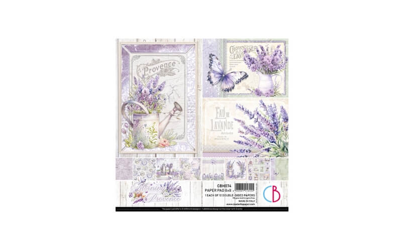 Plakboekpapier 20x20 Morning in Provence Ciao Bella