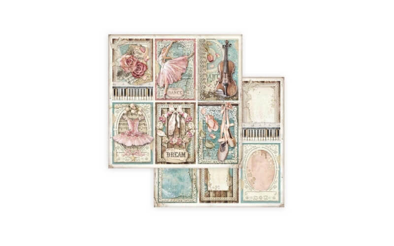 Plakboekpapier 30x30 Passion Cards Stamperia