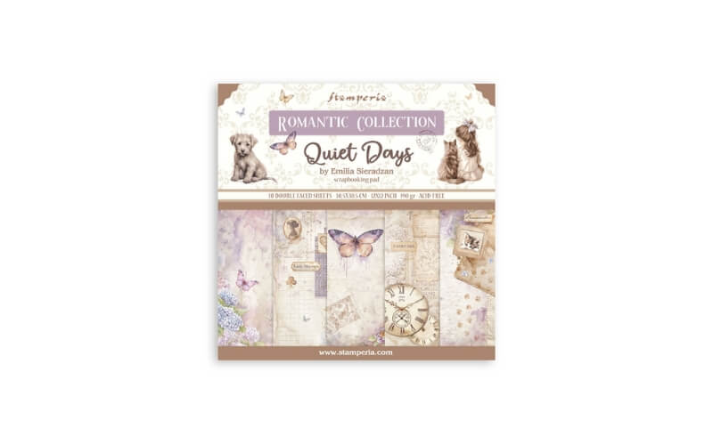 Plakboekpapier 30x30 Quiet Days Stamperia