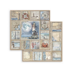 Plakboekpapier 30x30 Silent Sea Stamperia